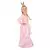 Goudkleurig en roze prinseskostuum voor kinderen, Maat: 10–12 jaar (130–140 cm)