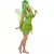 Déguisement fée velours verte femme, Taille: X-Small/Small