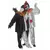 Pierrot clown kostuum voor volwassen, Maat: L