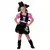 Girly piraten outfit voor meisjes, Maat: 7–9 jaar (120–130 cm)