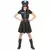 Déguisement policière robe noire fille, Taille: 10–12 ans (130–140 cm)
