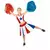 Déguisement pompom girl étoile fille, Taille: 8–10 ans (140 cm)