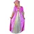 Roze middeleeuwse fleur de lis prinses kostuum voor meisjes, Maat: 10–12 jaar (130–140 cm)