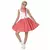 Rood 50's kostuum voor vrouwen, Maat: Small