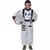 Witte astronaut kostuum voor kinderen, Maat: 8–10 jaar (128 cm)