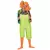 Déguisement combinaison verte fluo adulte, Taille: Medium