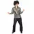 Déguisement disco argenté homme, Taille: X-Large