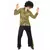 Déguisement disco doré à paillettes homme, Taille: Large