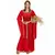Déguisement médiéval rouge effet velours femme, Taille: X-Small