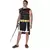 Déguisement gladiateur Romain noir et doré homme, Taille: X-Large