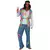 Déguisement hippie effet jean homme, Taille: X-Large