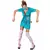 Blauw zombie verpleegster kostuum, Maat: Medium