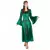 Déguisement médiéval vert effet velours femme, Taille: X-Small
