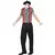 Déguisement mime pantalon homme, Taille: X-Large