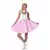 Costume à pois rose clair années 50 pour femme, Taille: X-Small