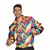 Regenboog disco blouse voor volwassenen, Maat: Large (52/54)