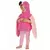 Pluche roze flamingo outfit voor kinderen, Maat: 3–4 jaar (98–104cm)