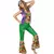 Veelkleurig hippie Flower Power kostuum voor vrouwen, Maat: Large