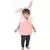 Déguisement lapin blanc et rose sans manches enfant, Taille: 3–4 ans (98–104cm)