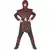 Rood gestreept ninja kostuum voor jongens, Maat: 4–6 jaar (110–120 cm)