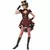 Déguisement steampunk femme bordeaux, Taille: X-Large (44/46)