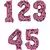 Ballon aluminium chiffre Minnie™ 66 cm, Taille: 5