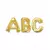 Goudkleurige grote aluminium letter ballon, Maat: Y