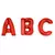 Ballon aluminium lettre rouge 1 m, Taille: M