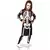 Complete skelet outfit voor meisjes, Maat: 5–6 jaar (110 tot 116 cm)