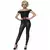 Déguisement années 50 noir femme, Taille: Large (42–44)
