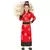 Rood Chinees kostuum voor meisjes, Maat: 5–6 jaar (110–115 cm)