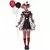 Psycho clown outfit met stippen voor dames, Maat: X-Large (44/46)