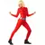 Rood schokspion kostuum voor vrouwen, Maat: XS