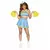 Déguisement luxe pompom girl bleu ciel femme, Taille: Large (44–46)