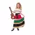 Kleurrijk Mexicaans kostuum voor meisjes, Maat: 7–9 jaar(122–138 cm)