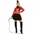 Rode circusdirecteur kostuum voor dames, Maat: Large