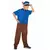 Déguisement chien policier bleu enfant, Taille: 4–6 ans(110–120 cm)