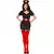 Déguisement infirmière noire femme, Taille: Small