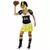 Geel American football-spelerkostuum voor dames, Maat: Medium