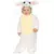 Vermomming wit schaap voor baby's, Maat: 18–24 maanden (89–93cm)