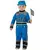 Déguisement pilote de voiture de course bleu bébé, Taille: 3–4 ans (97/117 cm)