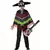 Déguisement poncho squelette Dia de los muertos enfant, Taille: 7–9 ans (130–145 cm)