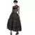 Déguisement robe de bal gothique noire femme, Taille: Small