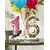 Structure de chiffres blancs pour ballons de 64 cm, Taille: 2