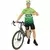 Groen CBD fietspak voor heren, Maat: Small/Medium