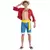 Volwassen One Piece™ Luffy-kostuum, Maat: Medium