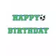 Bannière happy birthday ballon de football