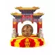 Chinees monument tafelversiering