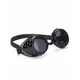Lunettes noires de biker plastique adulte