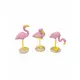 1 roze flamingo van kunsthars